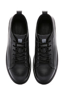 Erkek Siyah Deri Sneaker | Derimod