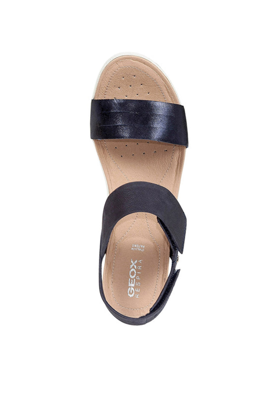 Geox Women Navy Blue D S.Vega F - All Nub. Cow + Me. Le Leather Sandals