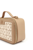 Women's Beige Long Strap Printed Shoulder Bag | Derimod