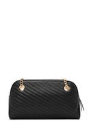 Women's Black Chain Strap Quilted Shoulder Bag | Derimod