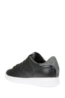 Geox Women's Black Jaysen Lace-Up Leather Sneaker | Derimod