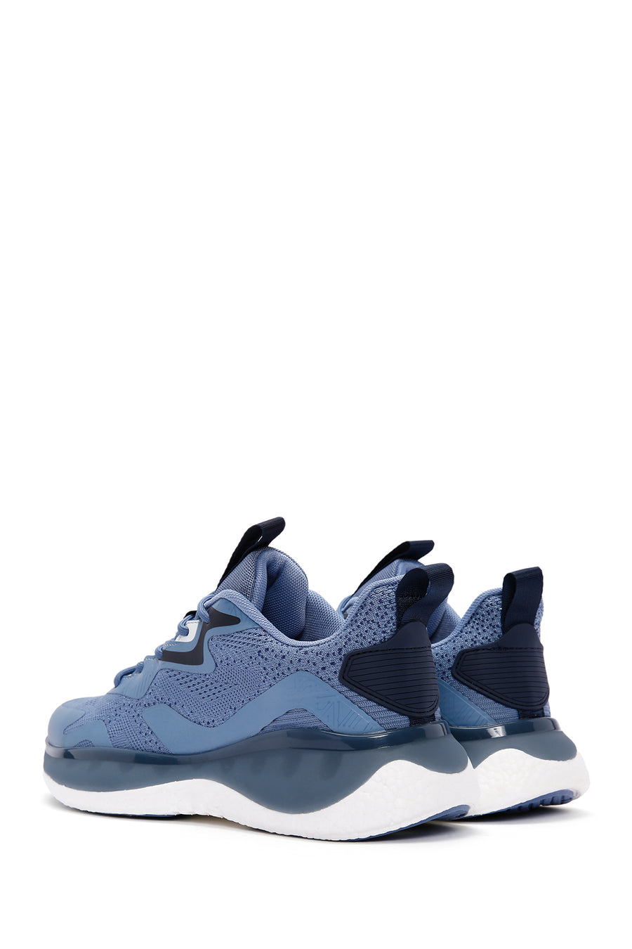Derimod Zero Erkek Mavi Bağcıklı Kalın Tabanlı Kumaş Sneaker