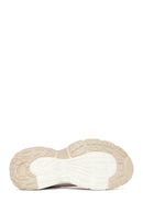 Women's Beige Lace-up Chunky Sole Charm Sneakers | Derimod