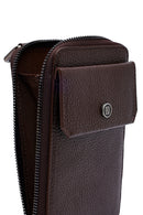 Men's Brown Leather Crossbody Bag | Derimod