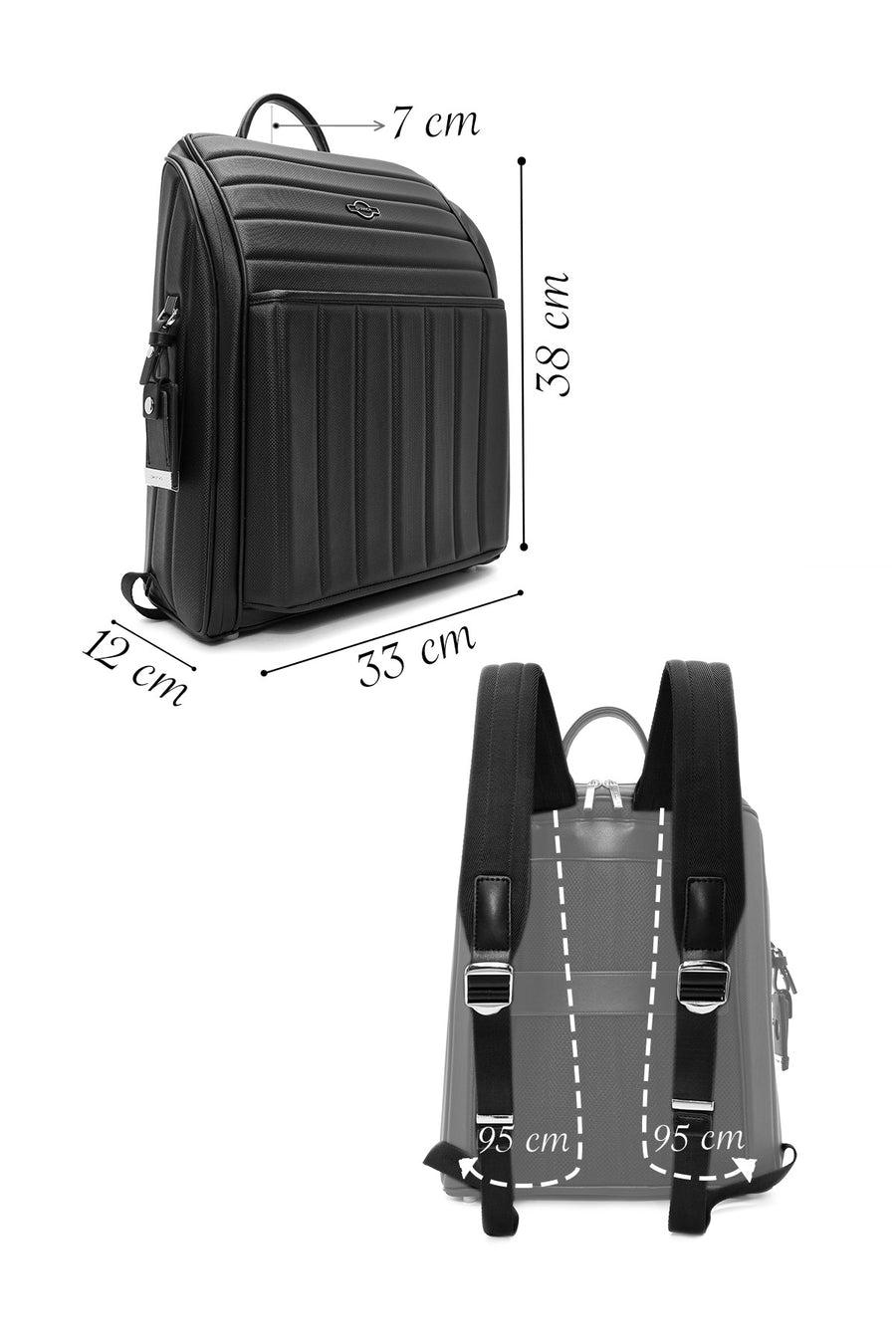 D-Pack Unisex Siyah Kumaş Sırt Çantası