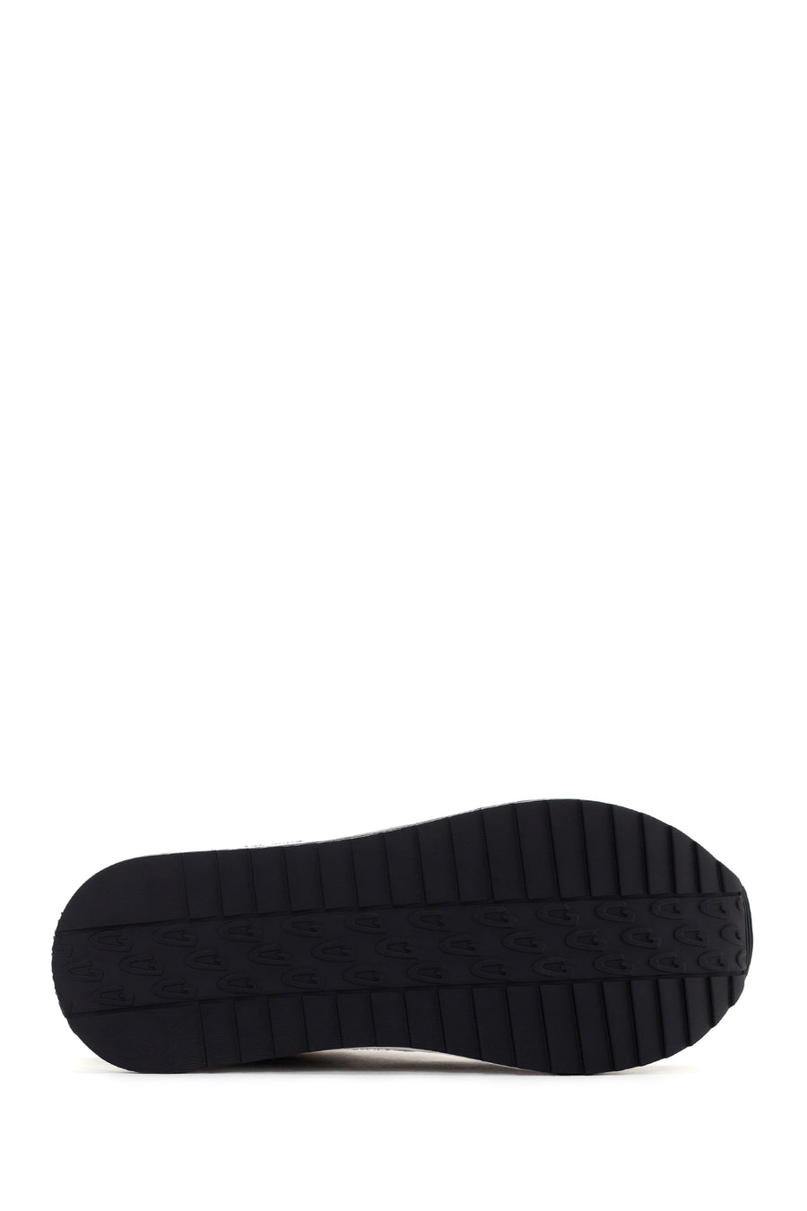 Alberto Guardiani Women's Black Gold Louise Thick Sole Leather Sneaker