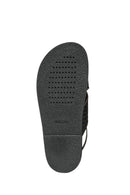 Geox Women's Black D Adelash E - Shi.Goat Lea Knitted Leather Sandals | Derimod