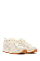 Women's Beige Lace-Up Sneakers | Derimod