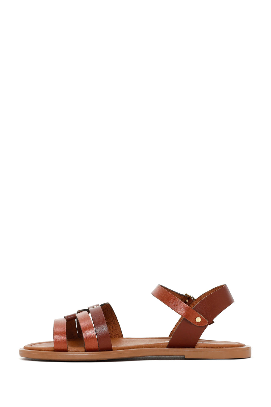 Women's Brown Leather Bodrum Sandals