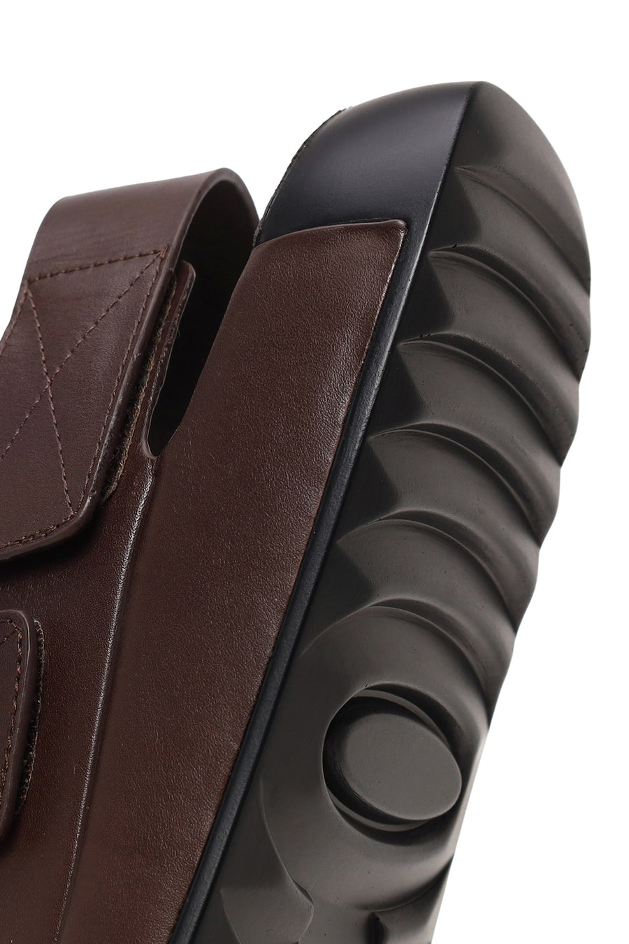 Male Brown Strapped Leather Sandals