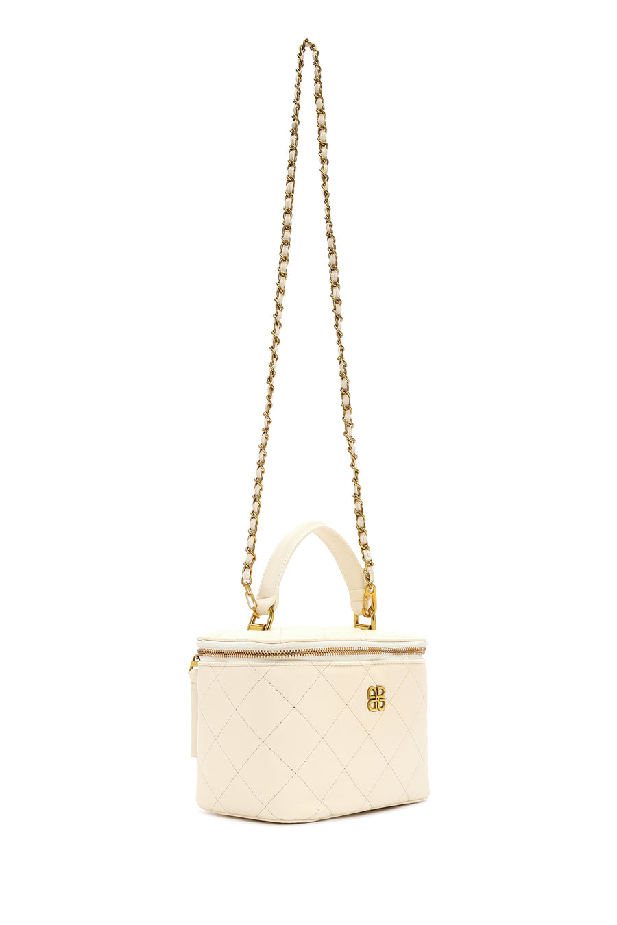Women's Cream Long Strap Crossbody Bag