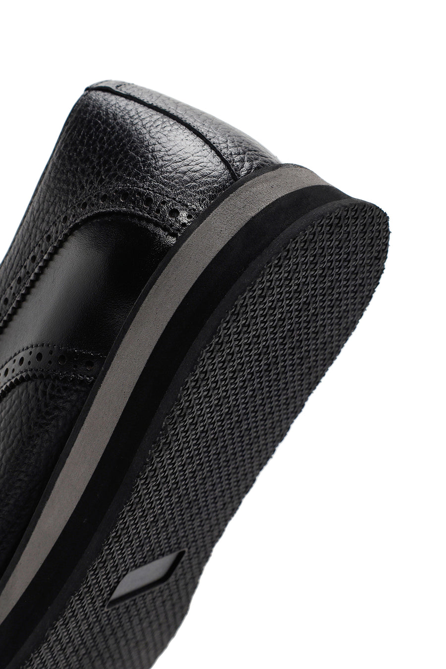 Men's Black Lace-up Leather Casual Shoes
