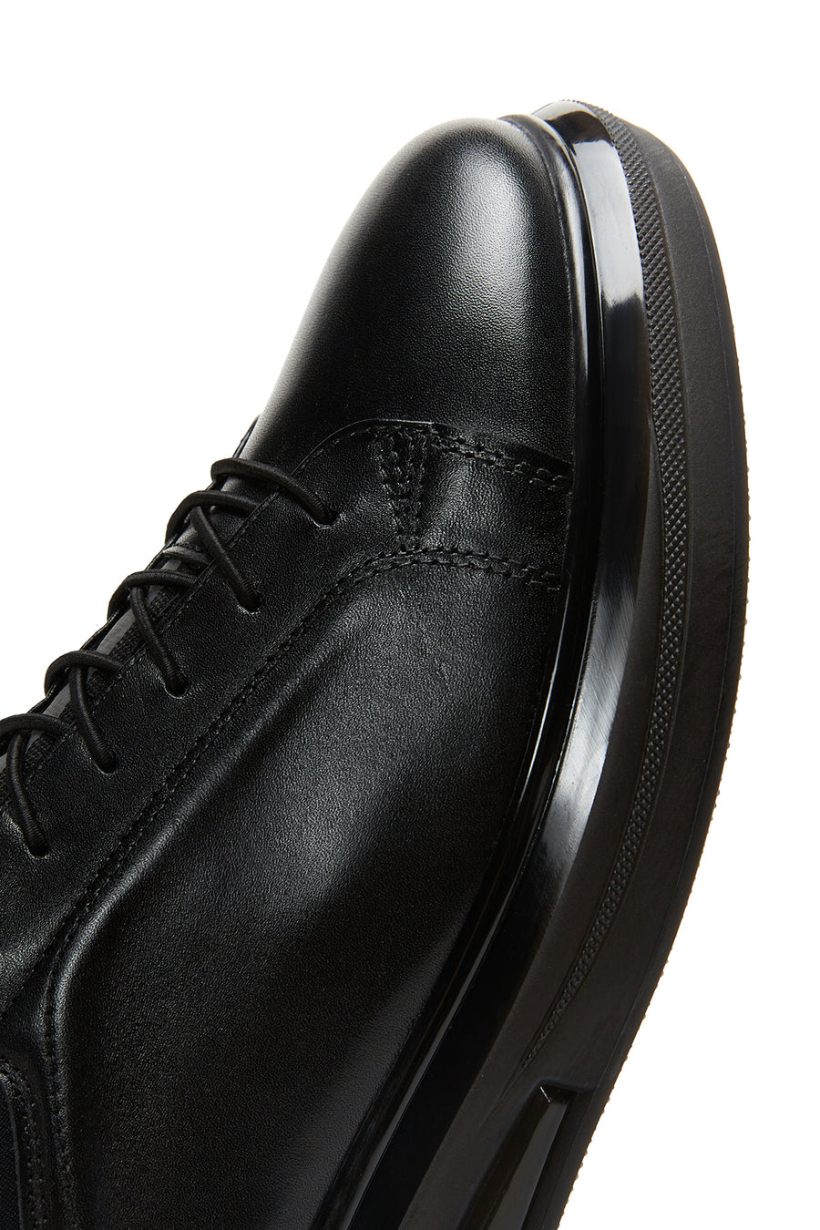 Erkek Siyah Deri Sneaker