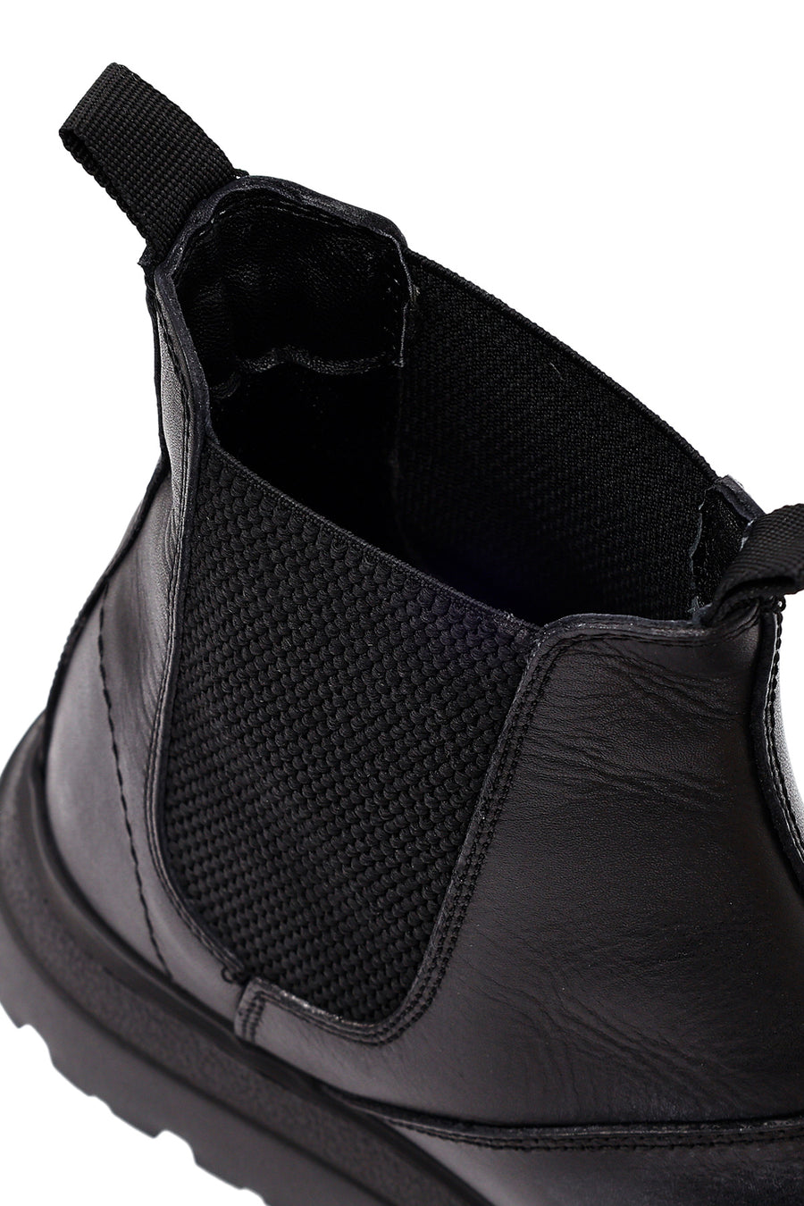 Male Black Leather Chelsea Boots