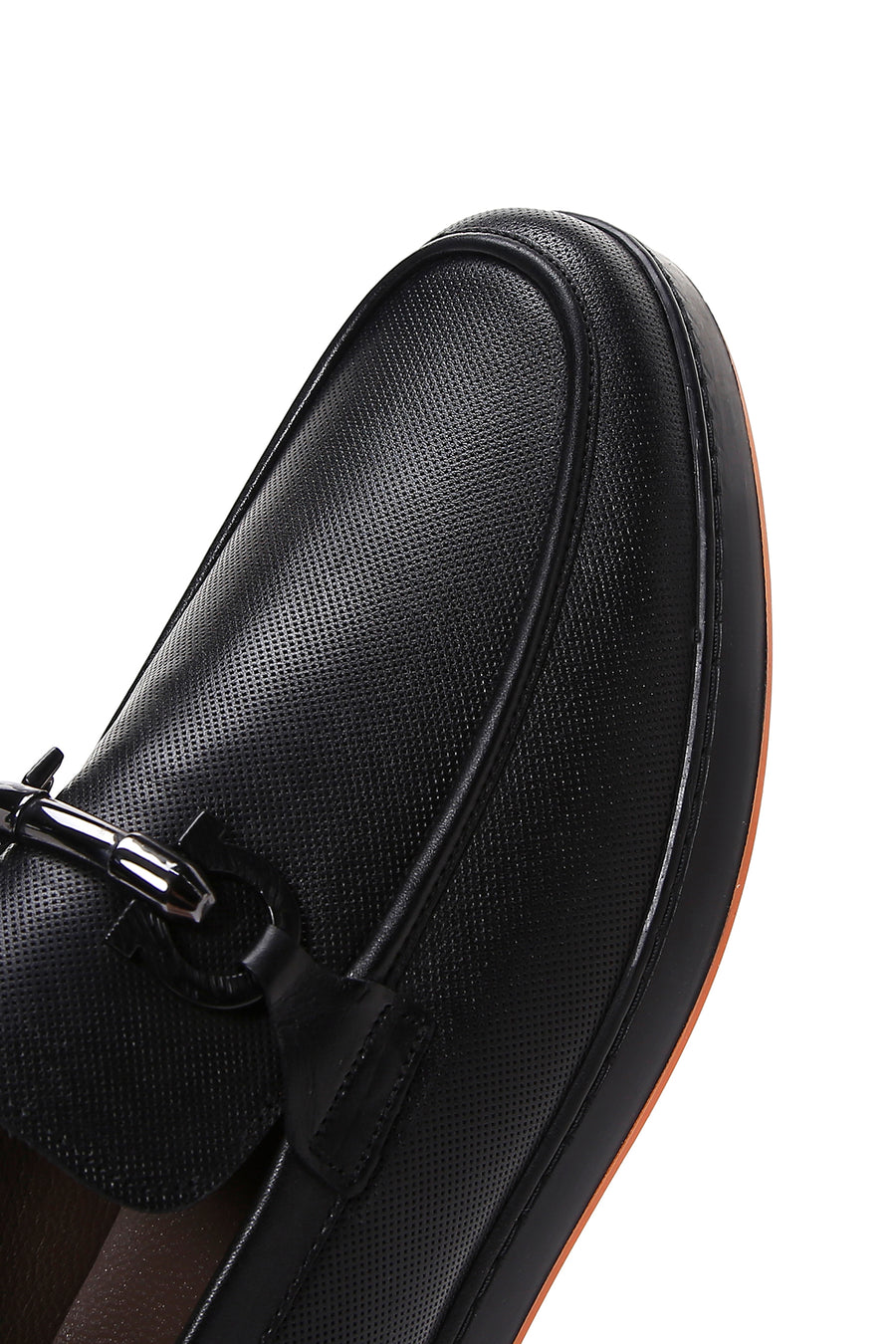 Erkek Siyah Deri Casual Loafer