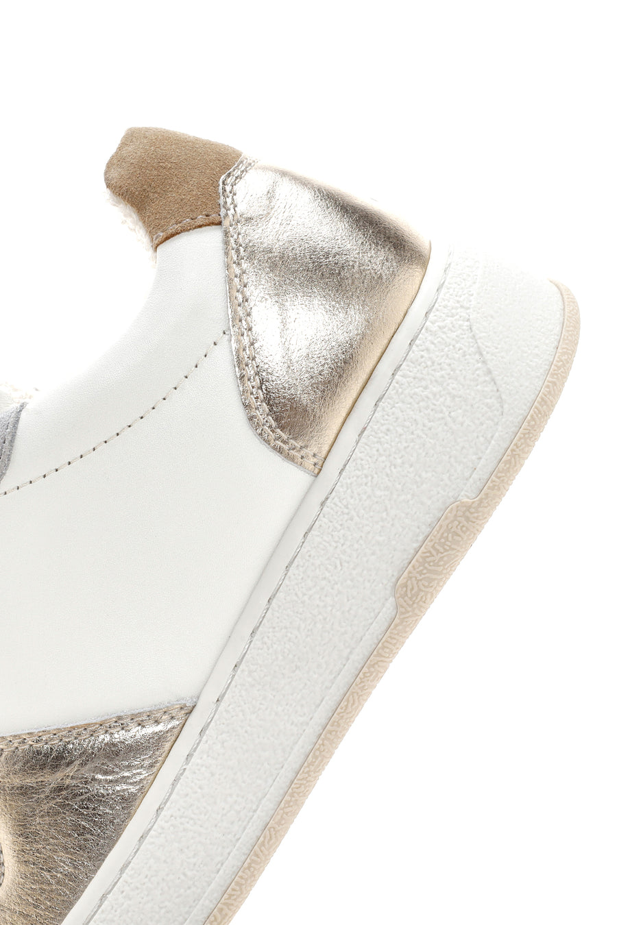 Women's Gold Leather Sneaker