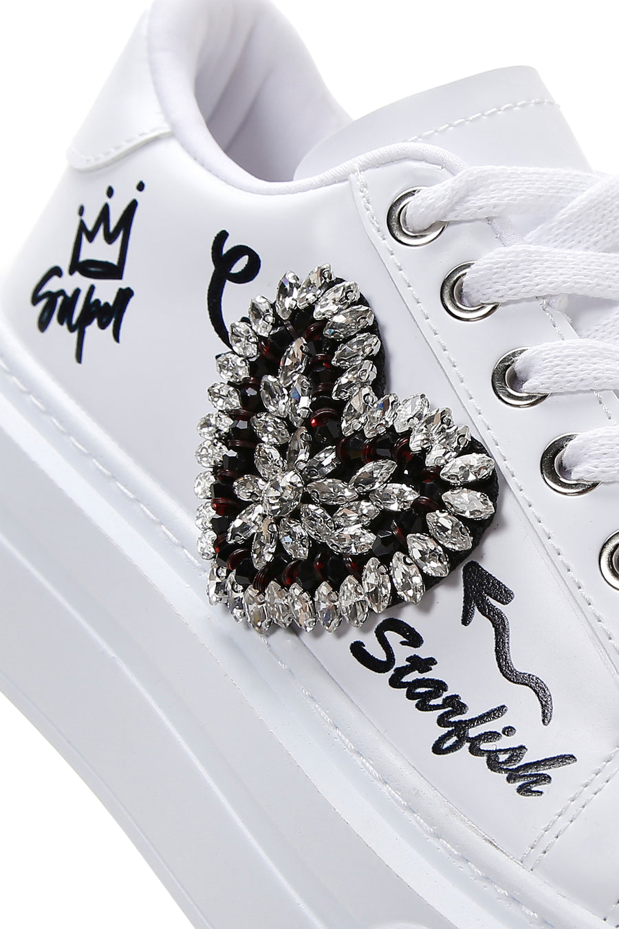 Women's White Stone Sneaker