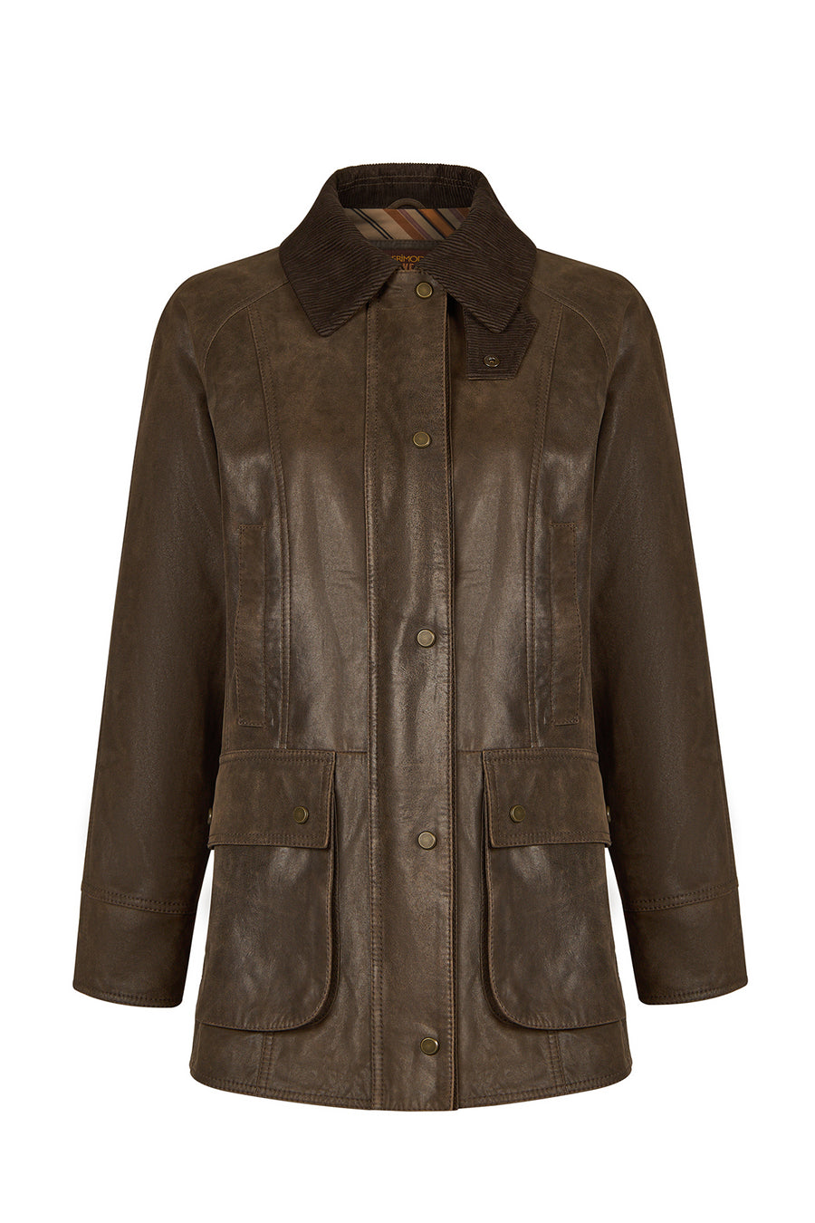 Gateaway Woman Brown Leather Coat 26WGD57262N | Derimod