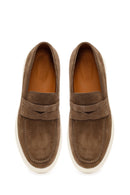 Erkek Taba Süet Deri Casual Loafer | Derimod