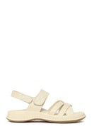 Woman Cream Strap Thick-Soled Comfort Sandal | Derimod