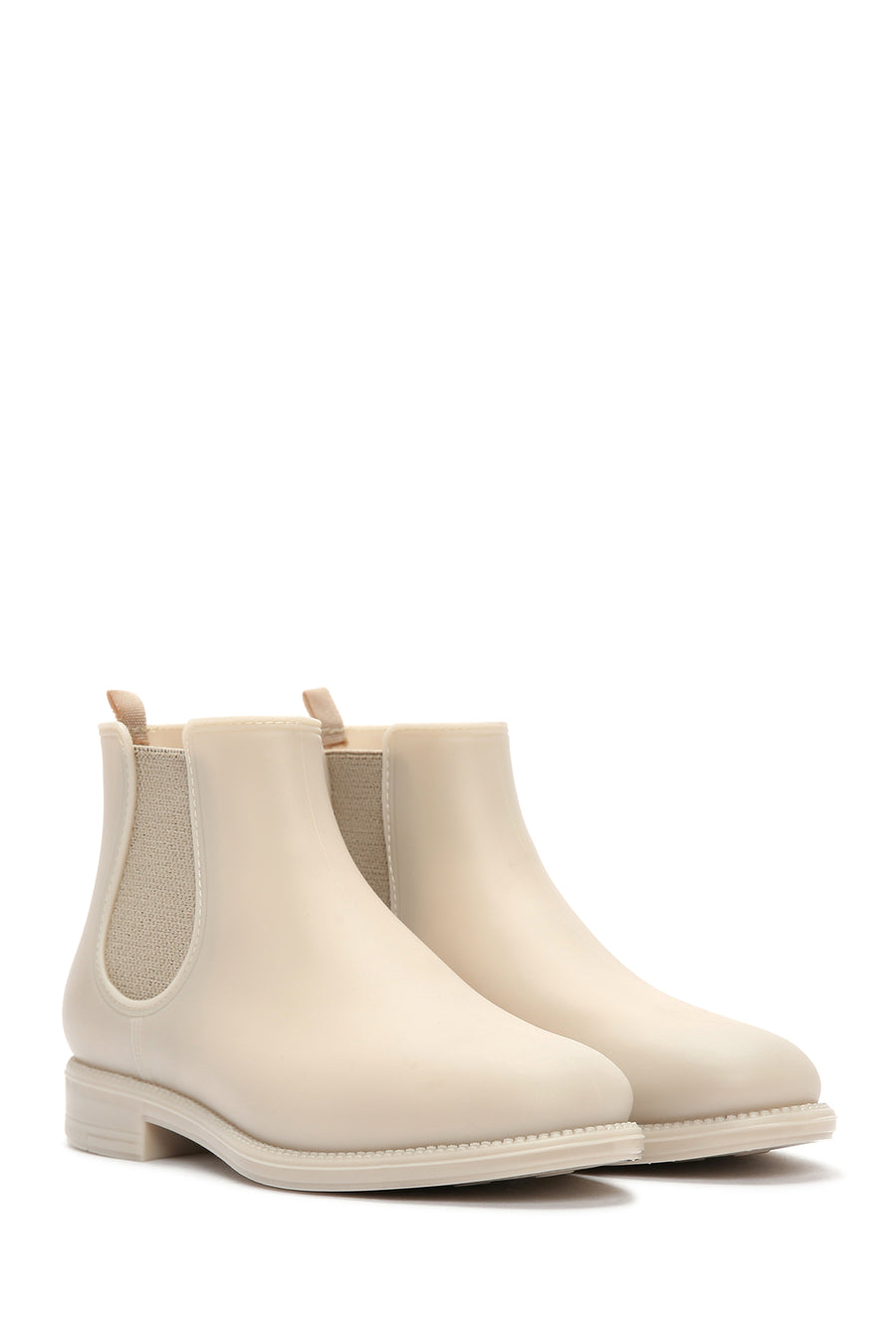 Women's Cream Rain Boots