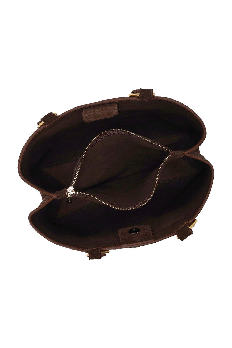 Woman Brown Suede Casual Bag
