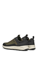 Geox Men Khaki U Spherica 4X4 B Abx A - Text+ Lace-Up Thick-Soled Fabric Sneaker | Derimod