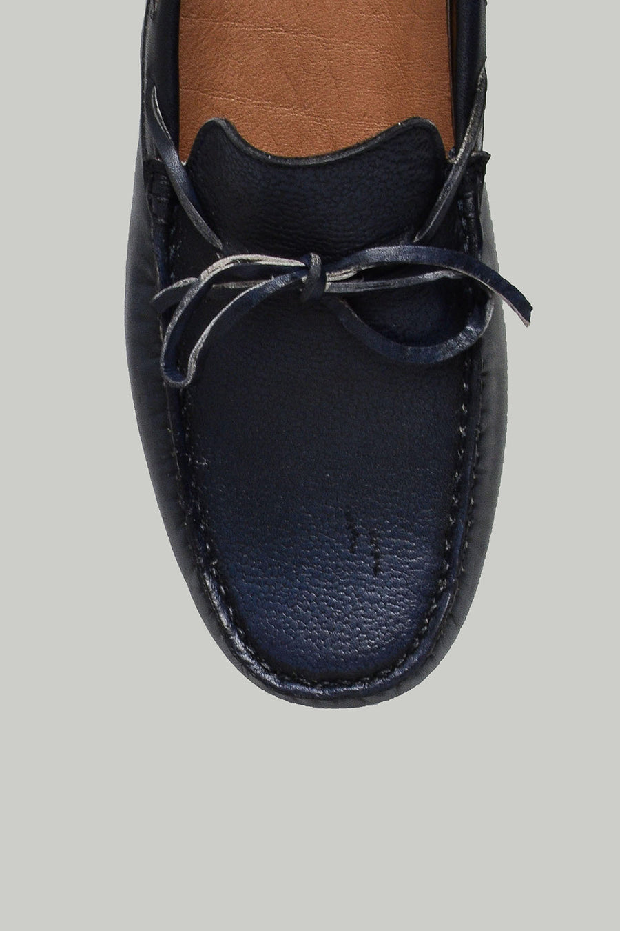 Navy Blue Men's Leather Loafer
