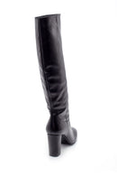Women's Leather Heeled Boots | Derimod