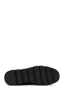 Kadın Siyah Dolgu Topuklu Deri Comfort Loafer | Derimod
