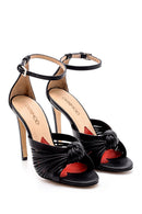 Women's Leather Heeled Sandals | Derimod