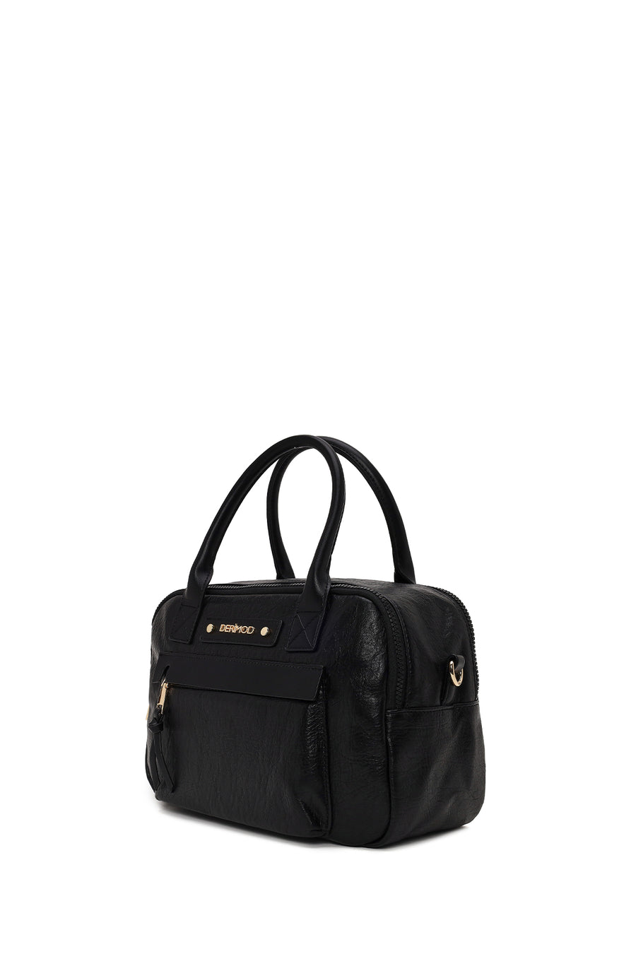 Woman Black Long-Strap Casual Shoulder Bag