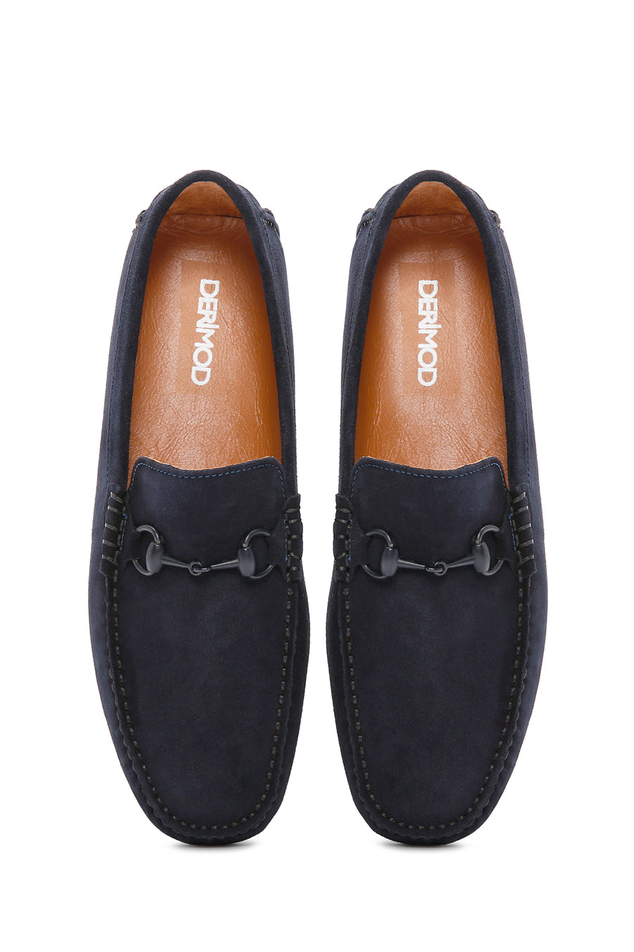 
Men's Navy Blue Suede Leather Loafer
