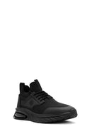 Erkek Siyah Bağcıklı Kumaş Sneaker | Derimod