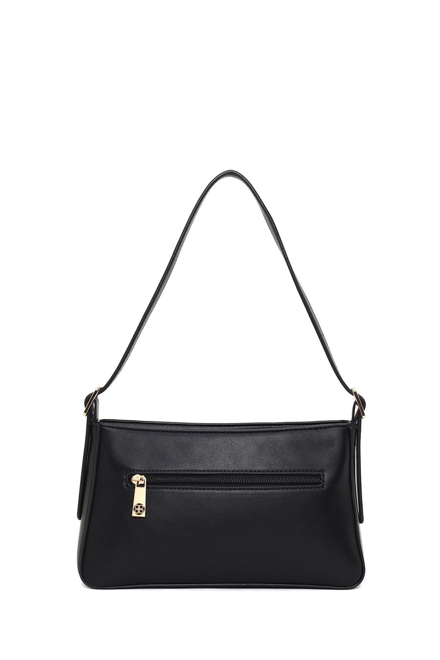 Woman Black Long Shoulder Strap Shoulder Bag
