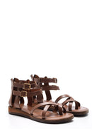 Women's Ankle Strap Leather Sandals | Derimod