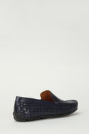 Men's Navy Blue Leather Shoes | Derimod