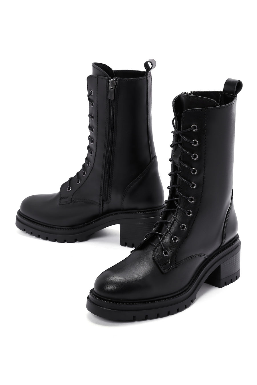 Women's Black Leather Boots