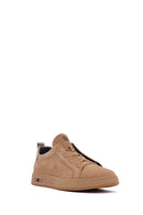 Male Mink Lace-Up Nubuck Leather Sneaker | Derimod