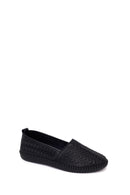 Woman Black Leather Comfort Loafer | Derimod