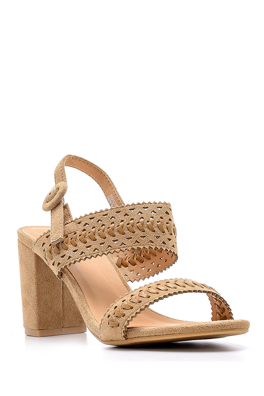 Women's Suede Heeled Sandals
