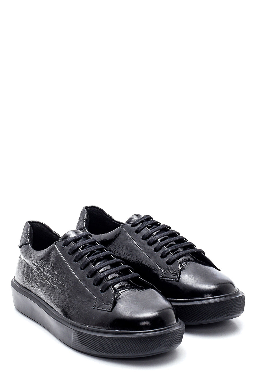 Women's Leather Patent Leather Sneaker