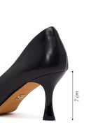 Kadın Siyah İnce Topuklu Deri Stiletto | Derimod