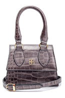 Women's Crocodile Patterned Mini Handbag | Derimod