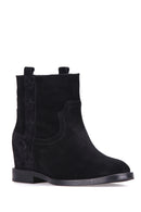 Wedge Heeled Women's Suede Boots | Derimod
