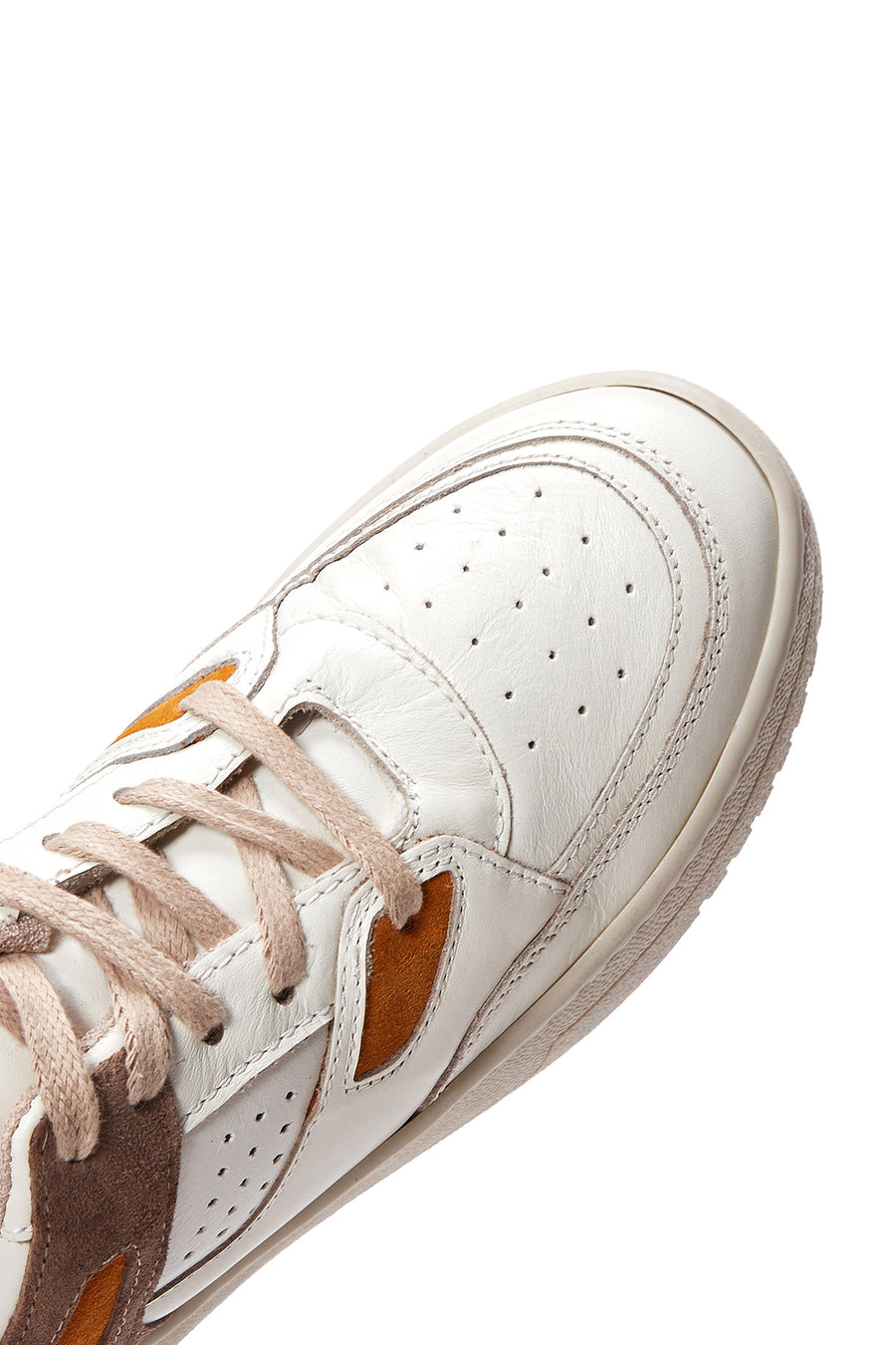 Women's Beige Leather Suede Detailed Sneaker