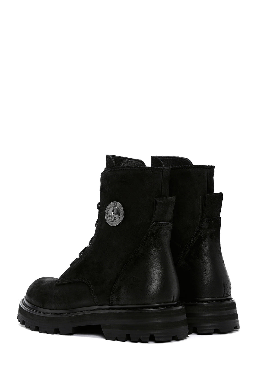 Harley Davidson Men's Black Vilfrid Exc Nubuck Leather Boots