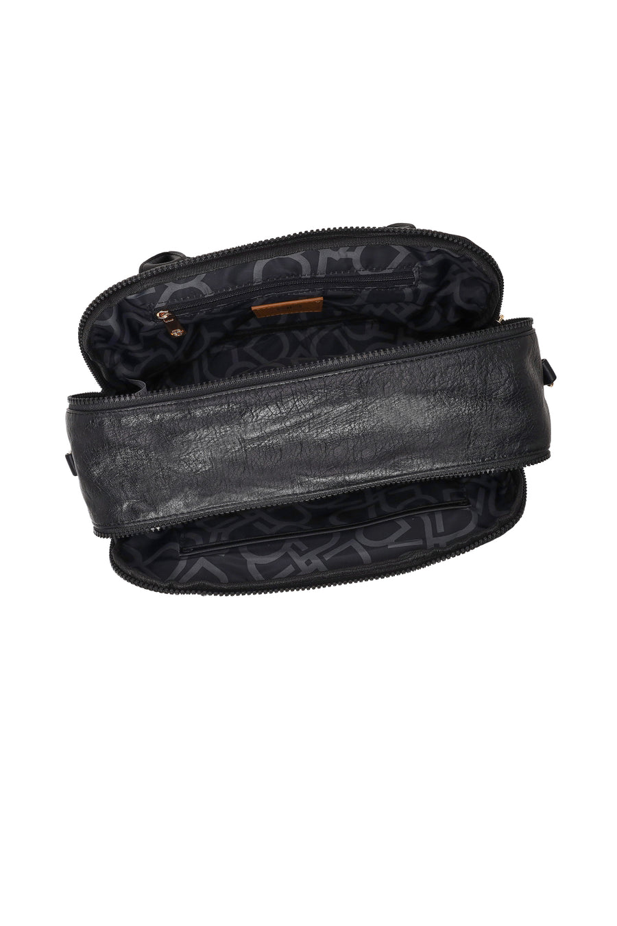 Woman Black Long-Strap Casual Shoulder Bag