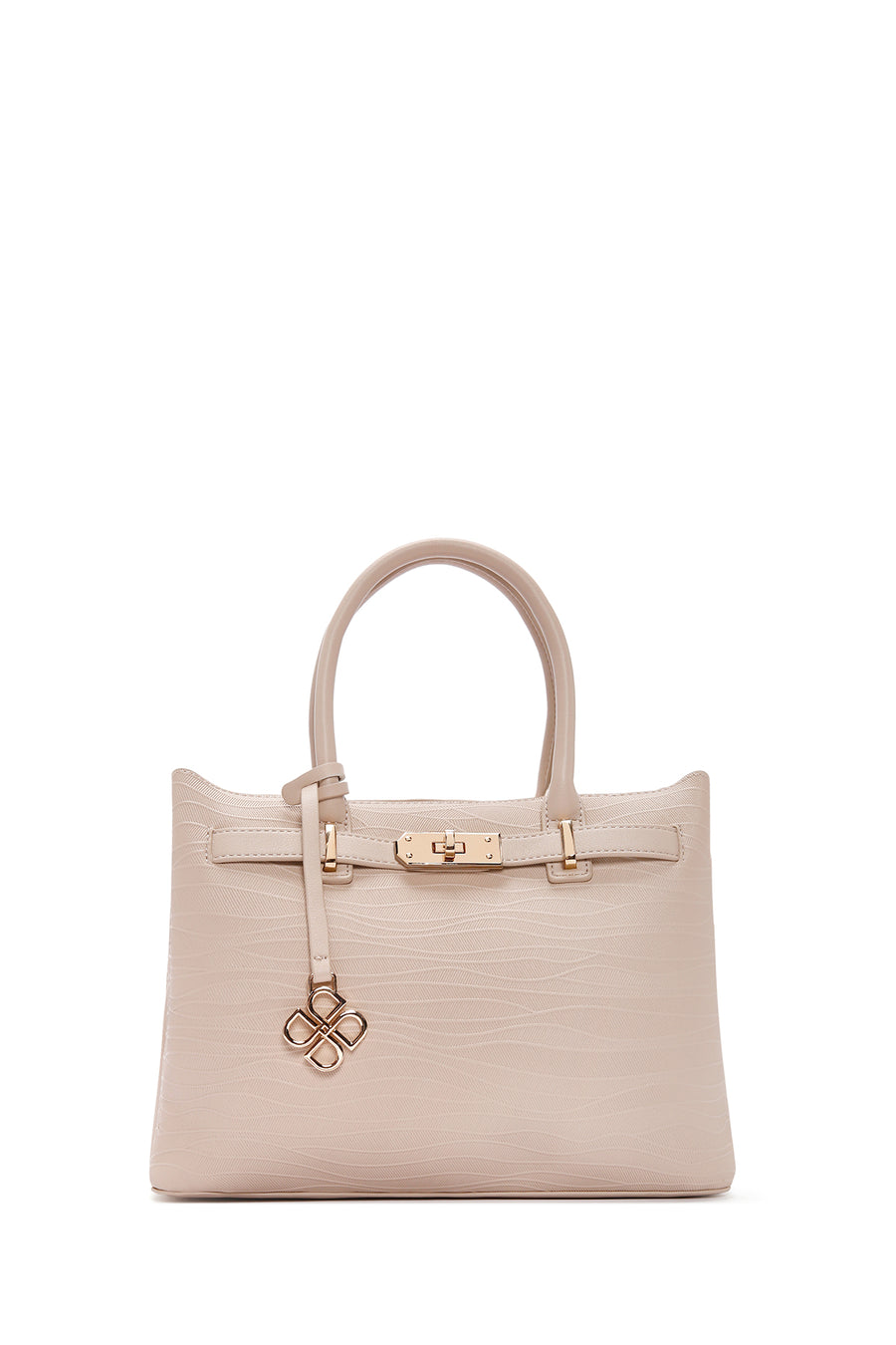 Woman Beige Long Strap Printed Shoulder Bag