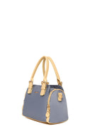 Woman Blue Long-Strap Fabric Shoulder Bag | Derimod